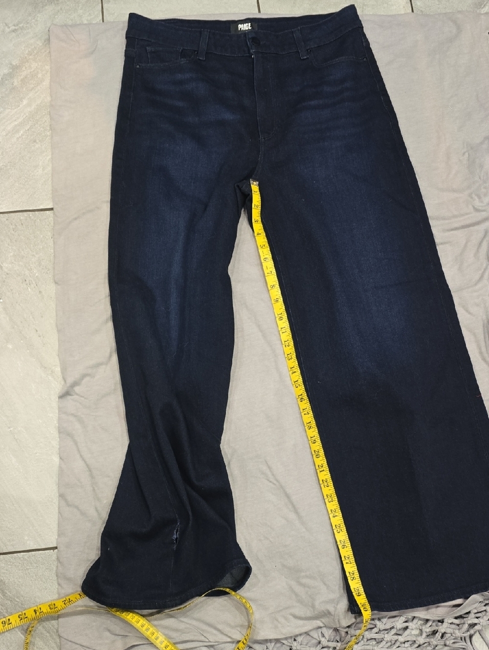 PAIGE Dark Blue Flare Jeans